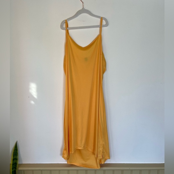 Simply VeraWang Chiffon Dress Butter Yellow Fairycore Tiered Coquette Women Sz M - Picture 9 of 13